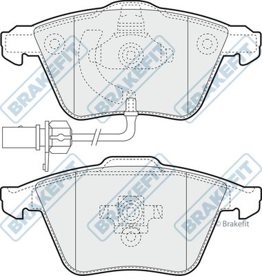 APEC BRAKING stabdžių trinkelių rinkinys, diskinis stabdys PD3317